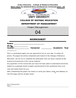 04-Project Mgmt - Work sheet.rtf